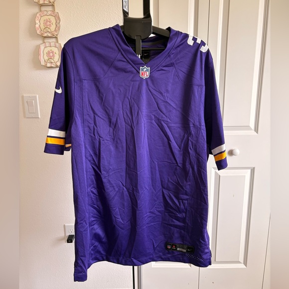 NFL Purple Vikings Jersey with White Accents
